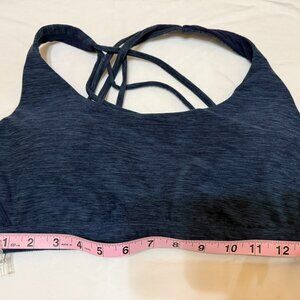 Victoria Secrets Sports Bra - Strappy Back Light Impact Sport in Navy Blue